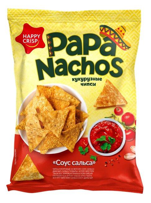 Чипсы Happy Nachos кукурузные Соус сальса 75 гр., флоу-пак