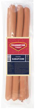 Сосиски Владимирский стандарт Баварские, 420 гр., пластиковая упаковка