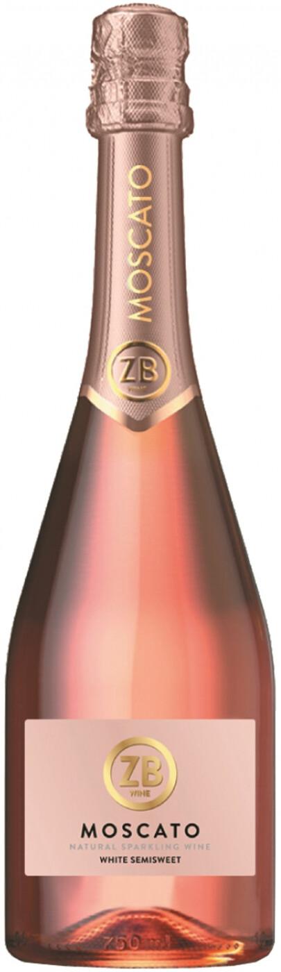 Вино ZB Wine Moscato Rose Semisweet 11,5%, игристое, 750 мл., стекло