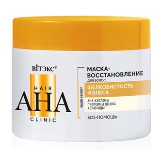 Маска Вiтэкс Hair АНА Clinic для волос шелковистость и блеск восстановление 300 мл., банка