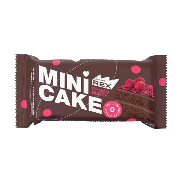 Мини-тортик Protein REX протеиновый шоколад малина 40 гр., флоу-пак