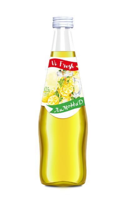 Напиток сильногазированный VI FRESH лимонад 500 мл., стекло