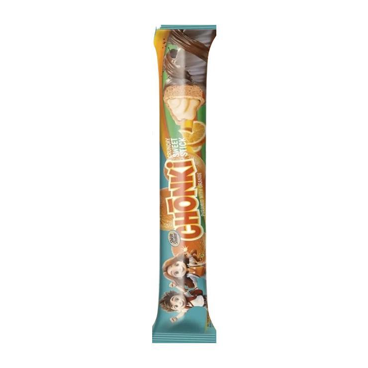 Палочки сладкие хрустящие CHONKI со вкусом апельсина 20 гр., флоу-пак