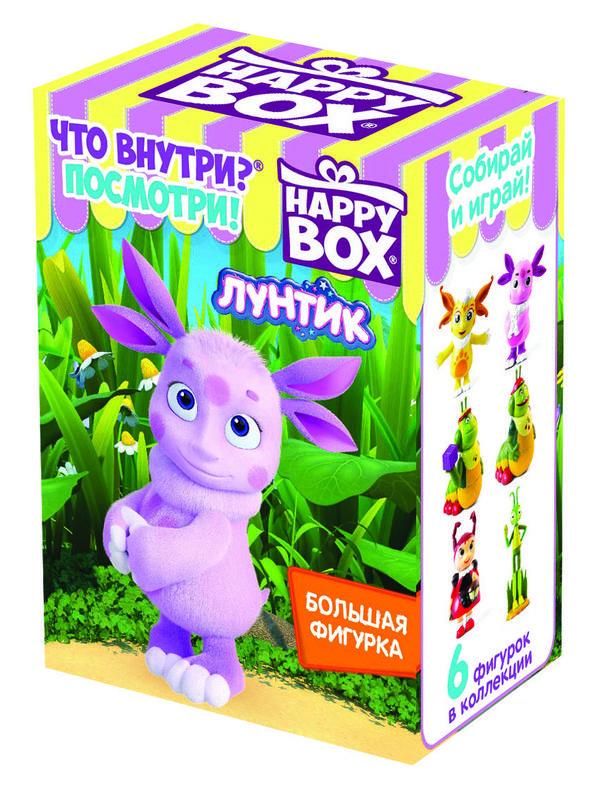 Драже Happy Box, Лунтик фигурка, карамель, 30 гр., картон