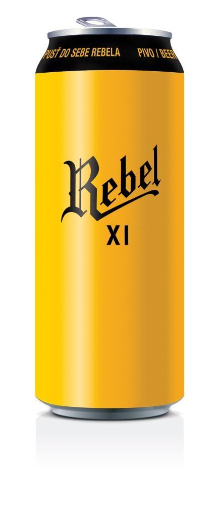 Пиво Rebel XI светлое 4.6% 500 мл., ж/б