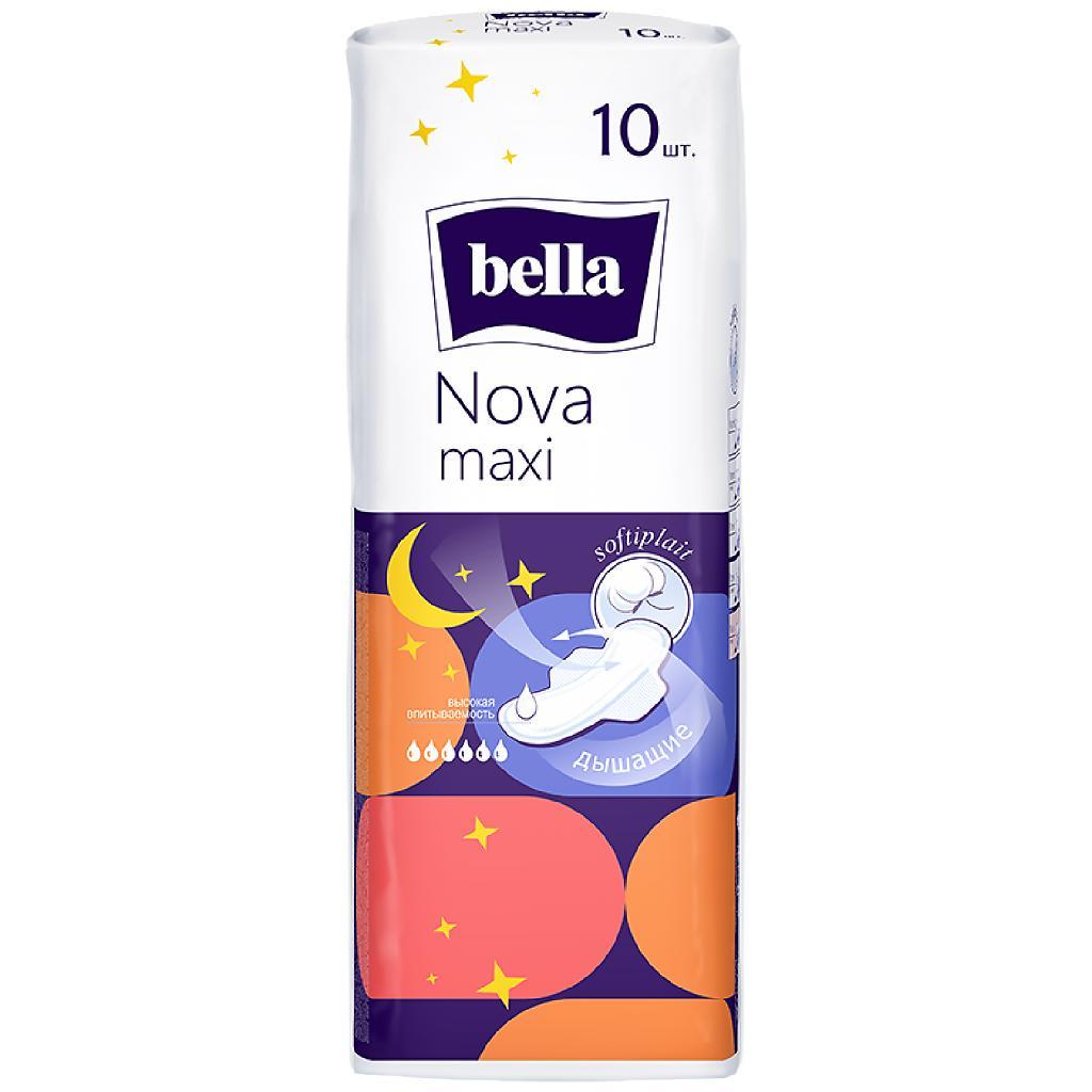 Прокладки гигиенические Bella Nova Maxi 10 шт., флоу-пак