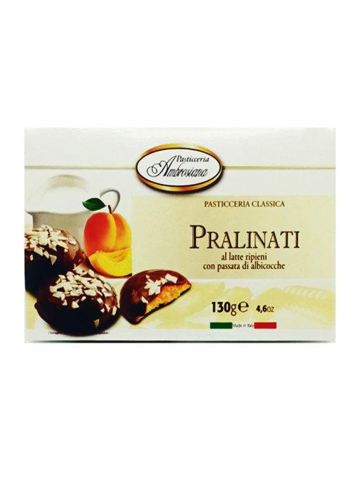 Печенье AMBROSIANA в шоколаде Пралинати с апельсиновой начинкой, 130 гр., картон