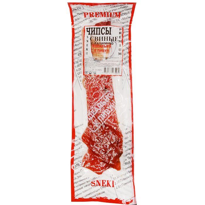 Чипсы Premium Sneki Идеально к пиву свинина с халапеньо 70 гр., в/у