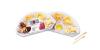 Десертный сырный сет (пармезан ассорти, мед, марципан, кешью),  ParmesanMarzipan, 140 гр., пластиковая тарелка