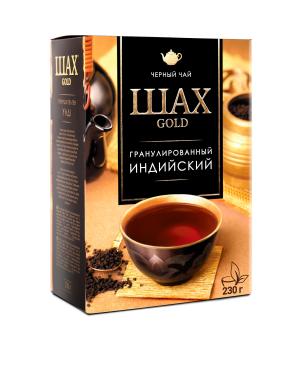 Чай Шах Голд черный гранулированный индийский, 230 гр., картон