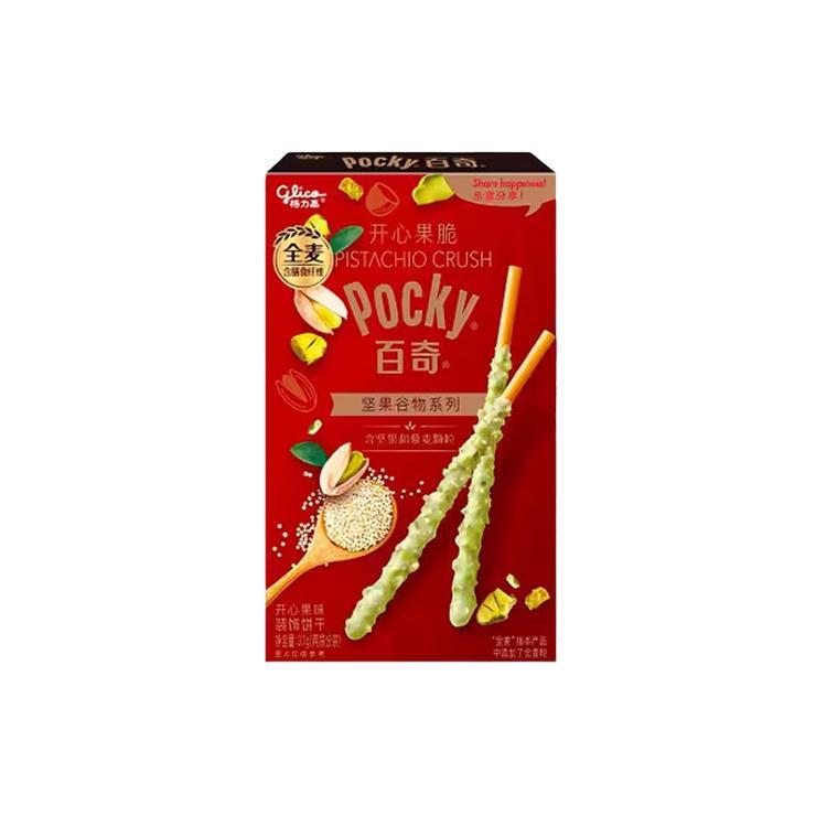 Палочки бисквитные Pocky pistachio crunsh со вкусом хрустящей фисташки 37 гр., картон