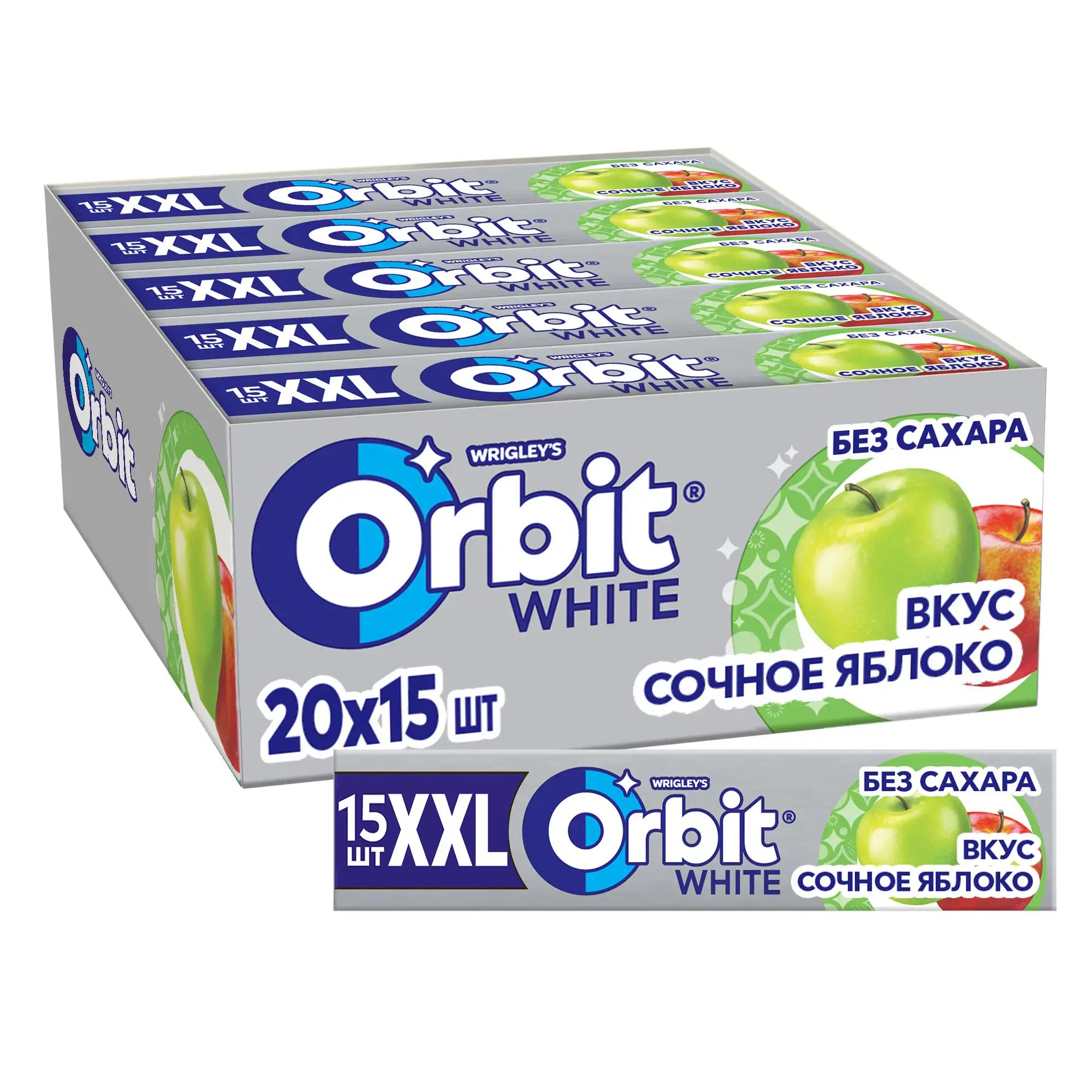Жевательная резинка Orbit White фруктовый 13,6 гр., бумага
