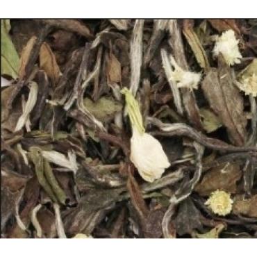 Чай Nadin белый китайский крупнолистовой с добавлением цветков бессмертника и жасмина с ароматом липы