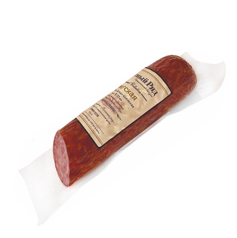 Колбаса варено-копченая Микоян светская вяленая срез 330 гр., в/у