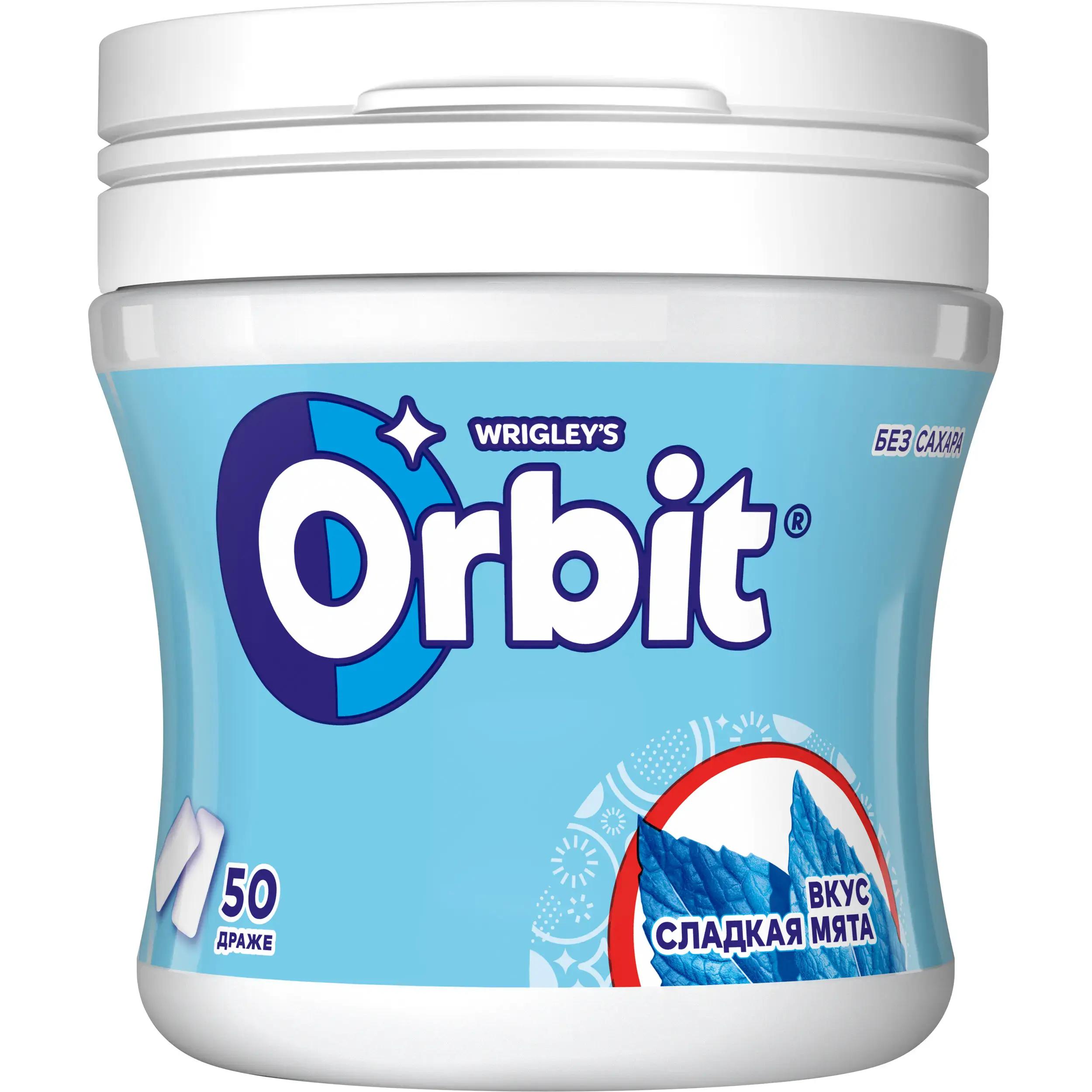 Жевательная резинка Orbit Сладкая мята 68 гр., ПЭТ