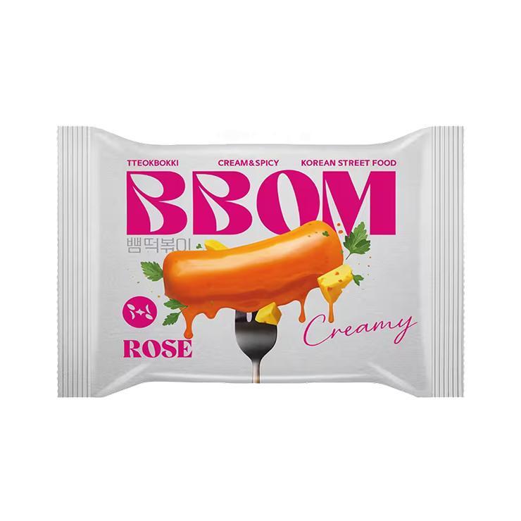 Рисовые палочки BBOM Pouch Topokki cоус розе пауч 147 гр., флоу-пак