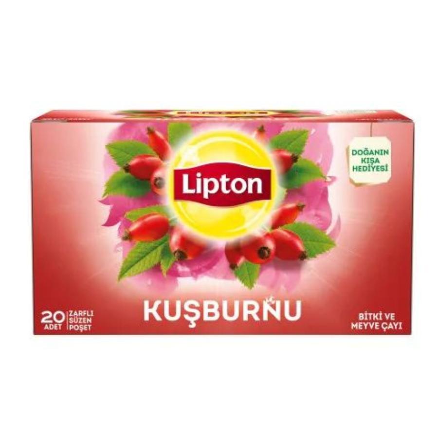 Чай Lipton с шиповником Турецкий 20 пакетиков 32 гр., картон