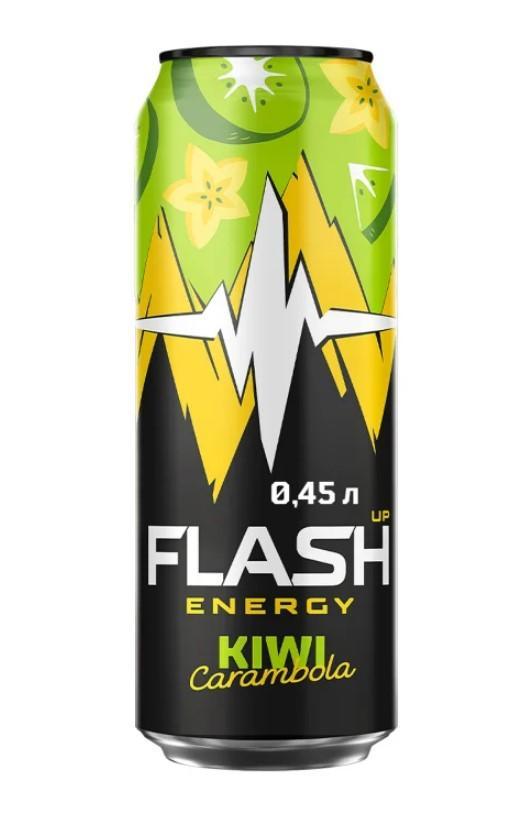 Напиток энергетический Flash Up Energy Киви-Карамбола 450 мл., ж/б