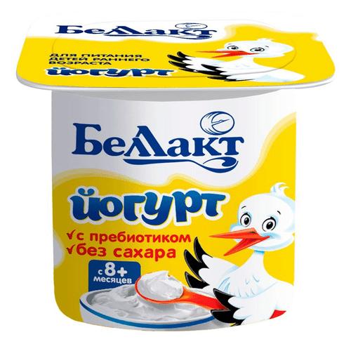 Йогурт Беллакт с пребиотиками без сахара 3,2% 100 гр., стакан