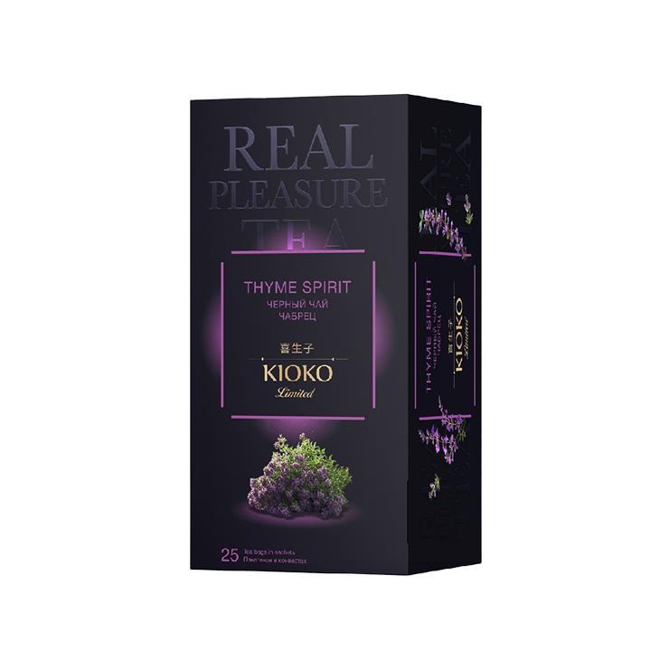 Чай Kioko Limited Thyme Spirit черный с чабрецом 25 пак. 50 гр., картон