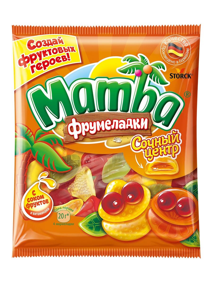 Мармелад жевательный сочный Mamba Фрумеладки, 140 гр., флоу-пак
