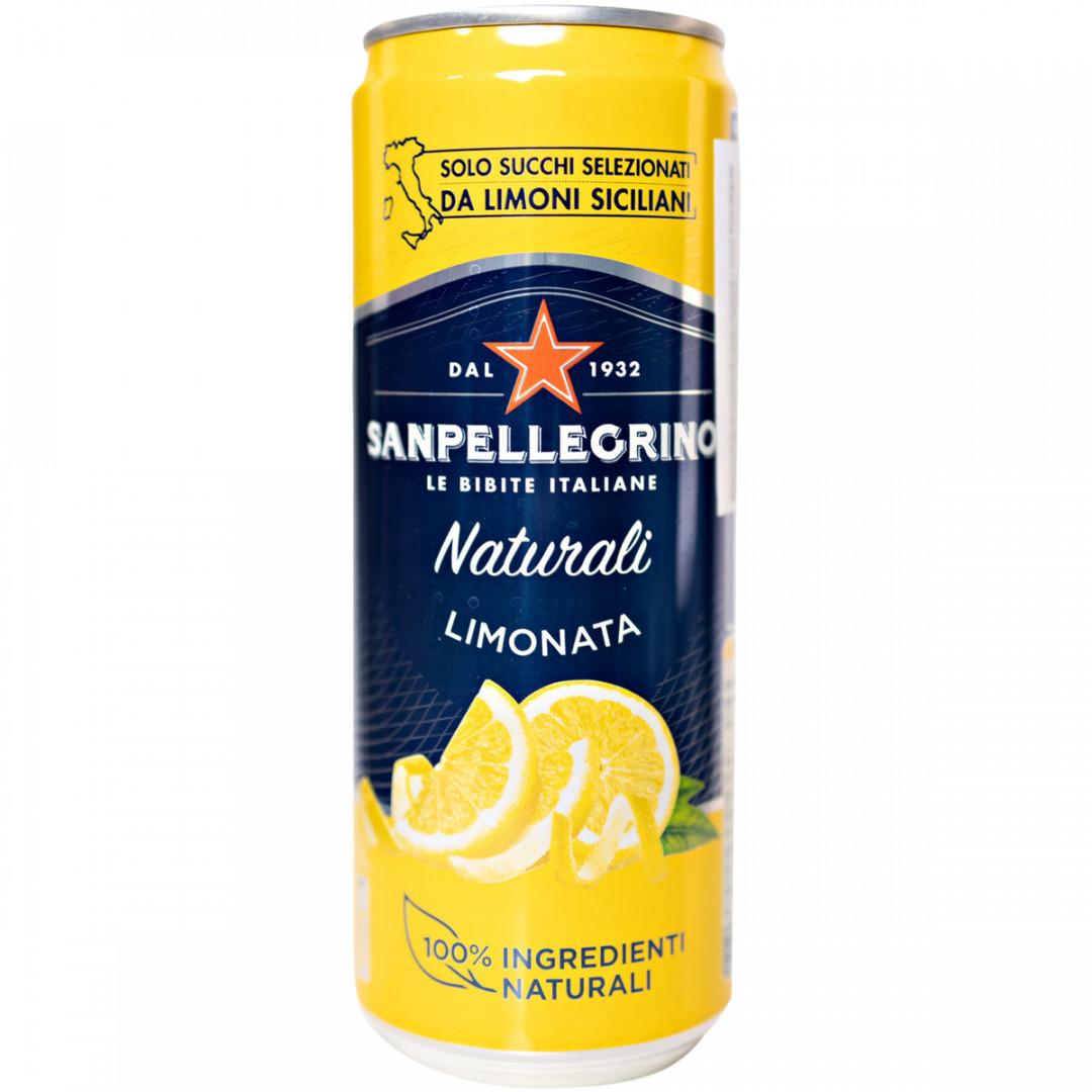 Газированный напиток Sanpellegrino Naturali Limonata 330 мл., ж/б