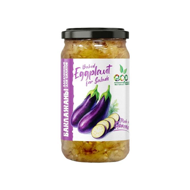 Баклажаны Ecofood запеченные для салатов 350 гр., стекло