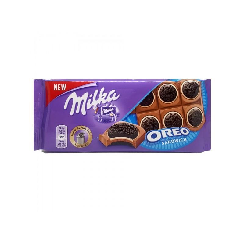 Шоколад Milka Oreo Sandwich Chocolates, 92 гр., флоу-пак