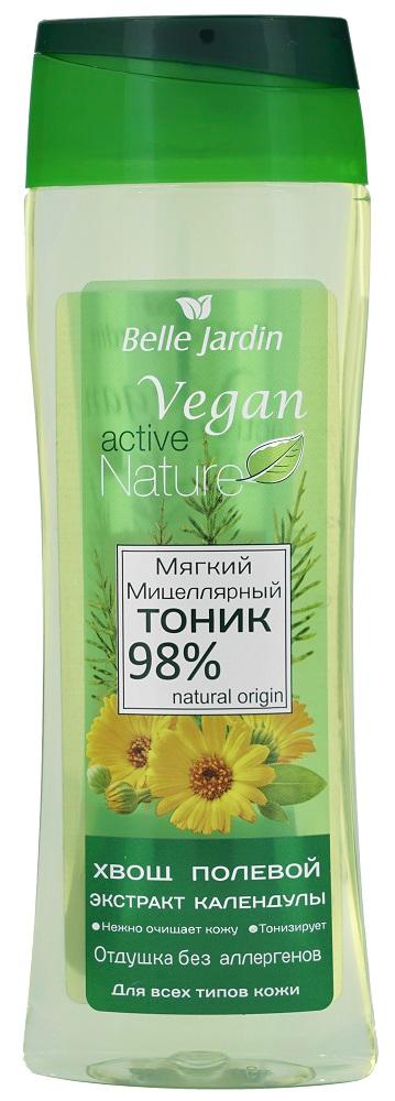 Тоник для лица Belle Jardin Active Nature Vegan Мягкий очищающий 250 мл., ПЭТ