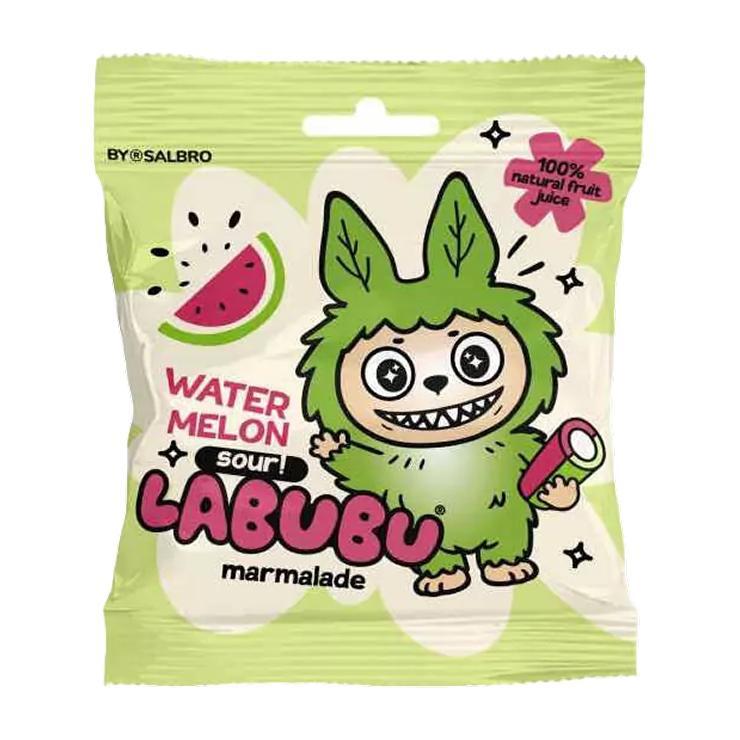 Мармелад Labubu PACK кусочки карандаш арбуз кислый 45 гр., флоу-пак