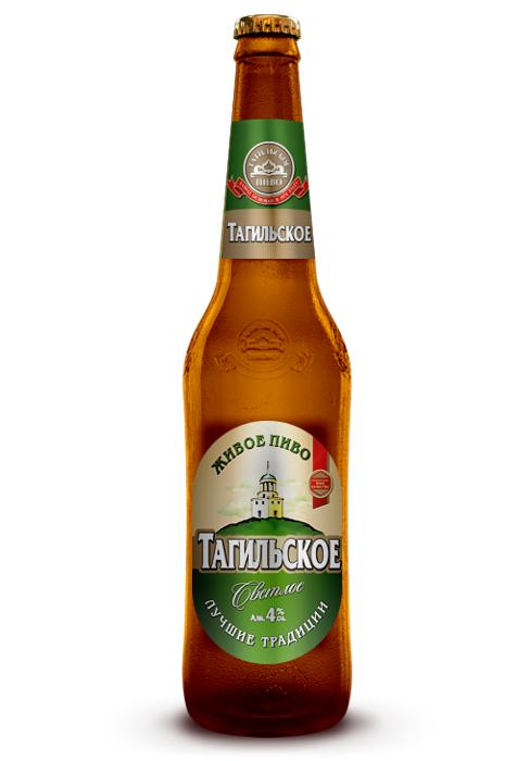 Пиво светлое Тагильское 4%, 500 мл., стекло