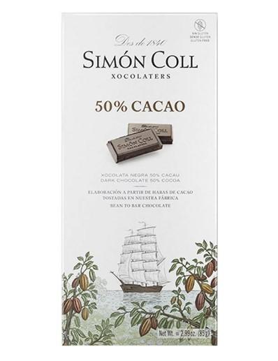 Шоколад Simon Coll темный 50% какао 85 гр., картон