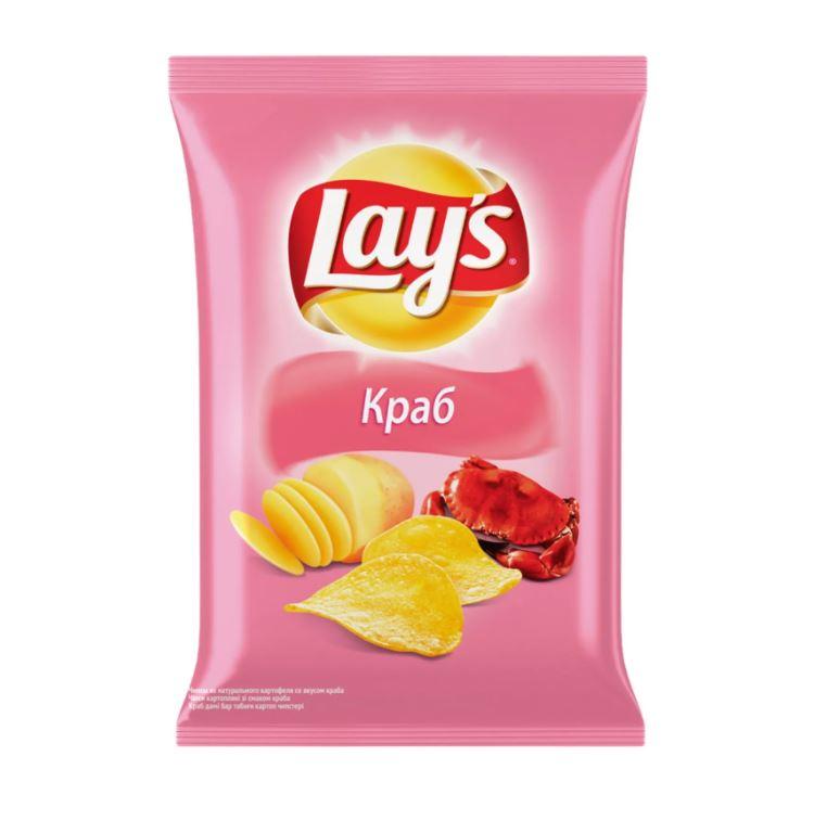 Чипсы Lay's Краб 140 гр., флоу-пак