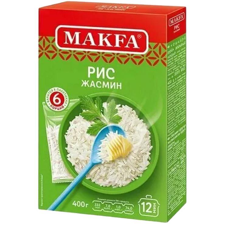 Крупа рис Makfa Макфа жасмин 400 гр., картон