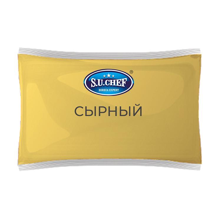 Соус S.U.CHEF Распак майонезный сырный 1 кг., флоу-пак