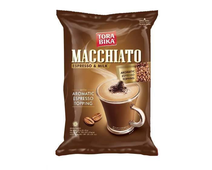 Напиток кофейный Tora Bika Macchiato эспрессо топпинг 24 гр., флоу-пак