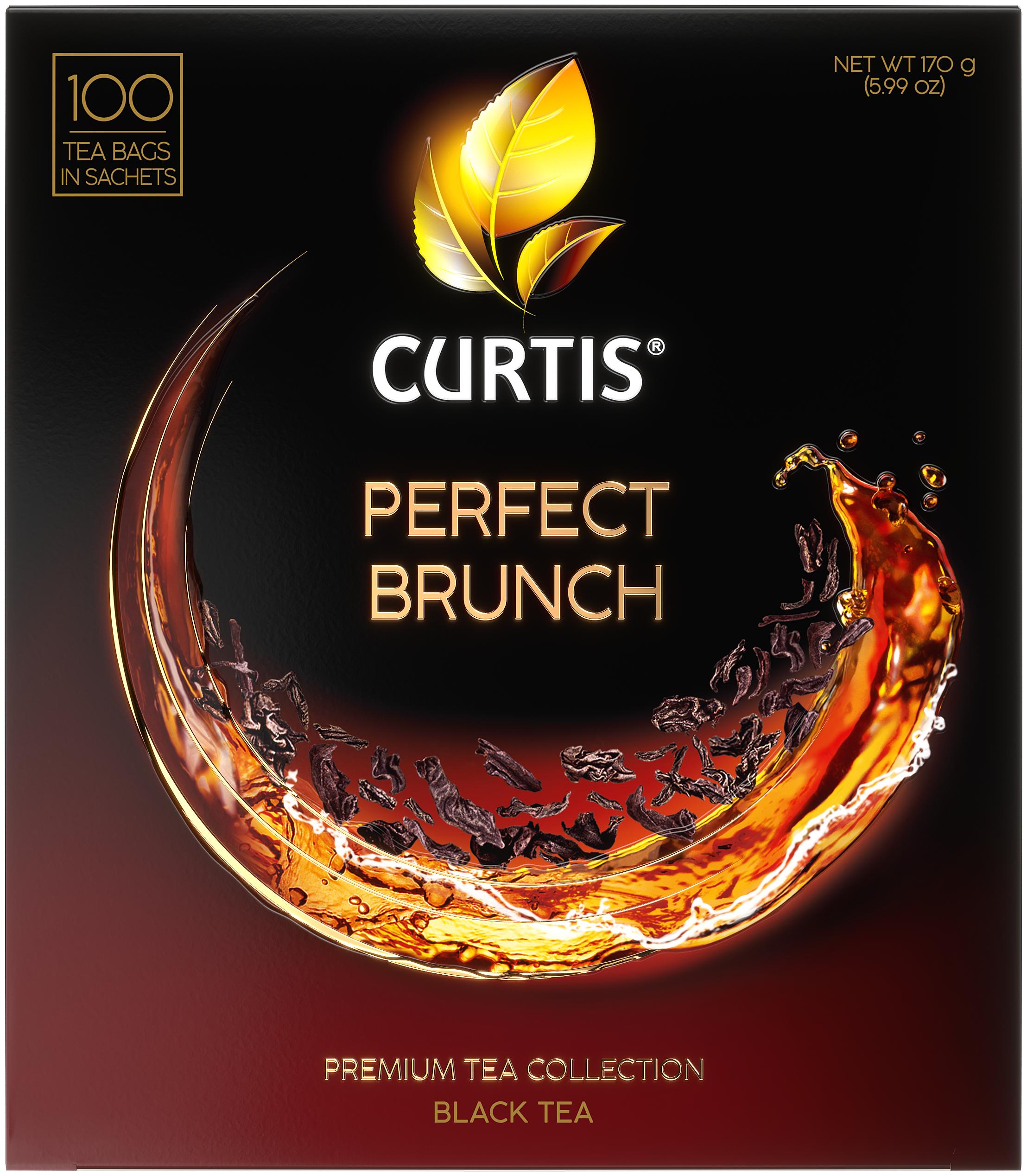 Чай черный Curtis perfect brunch 100 пакетиков 170 гр., картон