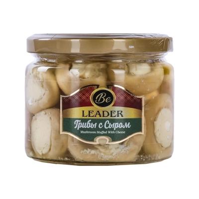 Грибы LEADER с сыром  290 гр., стекло