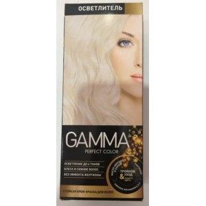 Осветлитель Gamma Perfect color в комплекте с окислительным кремом 9% и осветляющей пудрой 50 мл., картон