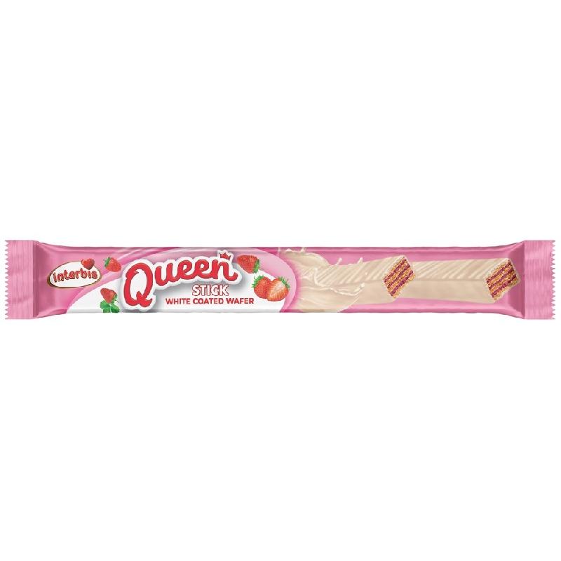 Вафли Queen Stick Strawberry 30 гр., флоу-пак