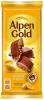 Шоколад Alpen Gold молочный арахис-кукурузные хлопья, 85 гр., флоу-пак