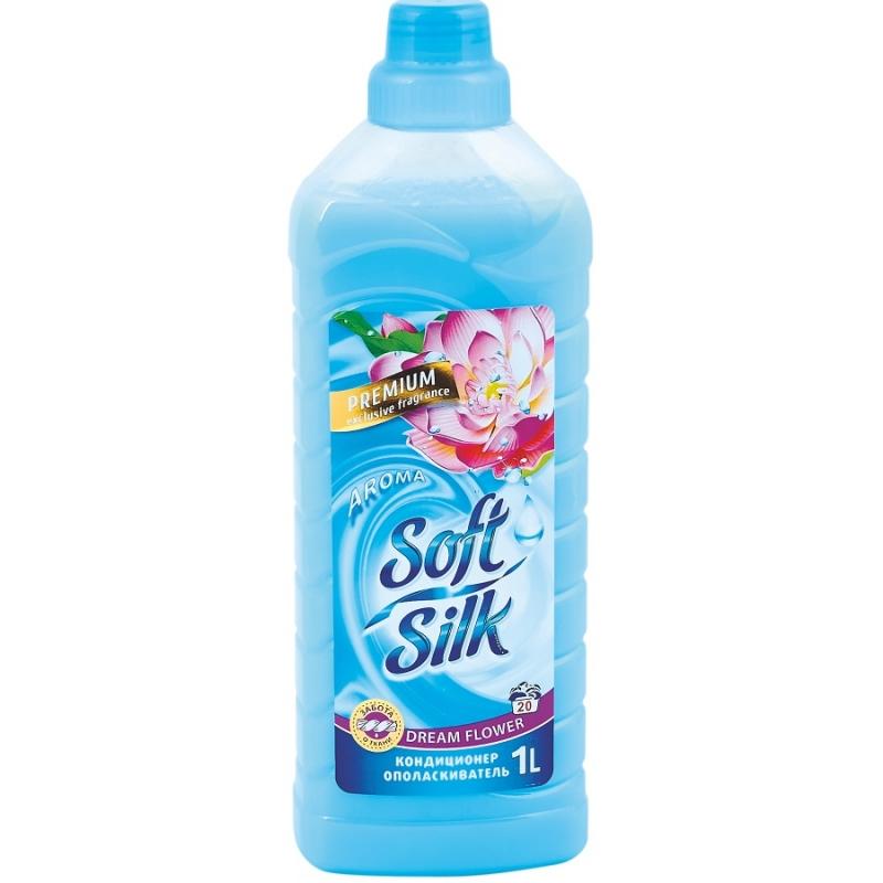 Кондиционер-ополаскиватель для ткане Romax soft silk premium dream flowerй 1 л., ПЭТ