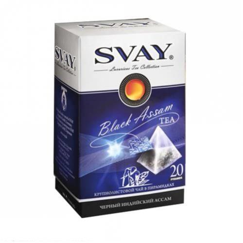 Чай Svay Black Assam черный 20 пирамидок 50 гр., картон