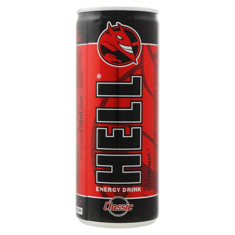 Напиток энергетический Hell Energy Drink 250 мл., ж/б