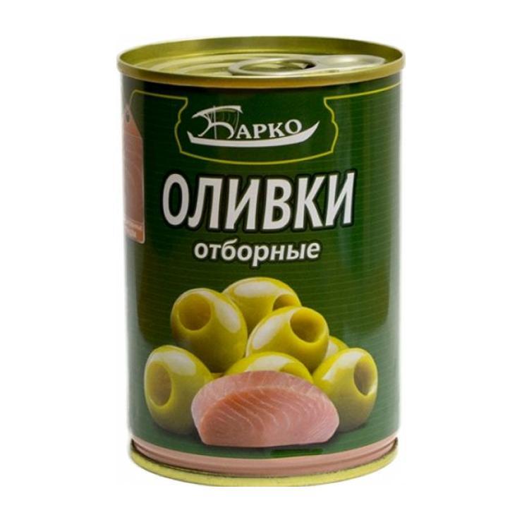 Оливки Барко с тунцом 280 гр., ж/б
