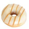Пончик Mantinga WHITE DONUT с карамельной начинкой 70 гр., флоу-пак