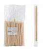 Палочки для суши Almin h195 мм 100 штук бамбуковые в пленке в индивидуальной упаковке, пакет