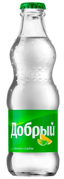 Напиток газированный Добрый Лимон-Лайм 250 мл., стекло