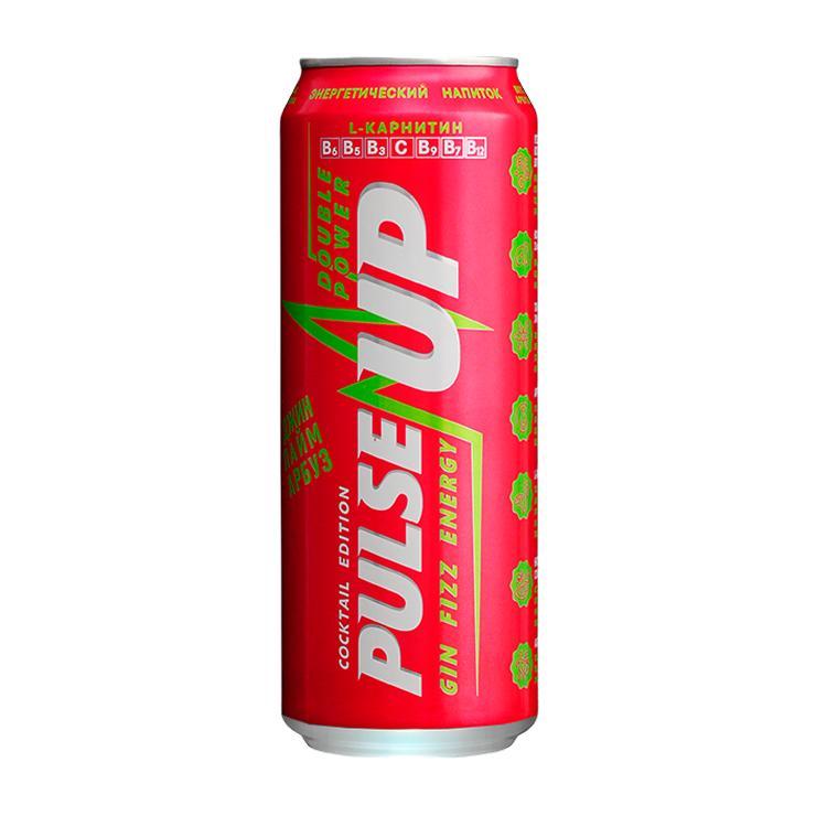 Напиток энергетический Pulse Up Energy Gin Fizz Energy 450 мл., ж/б