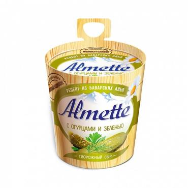 Сыр Аlmette Творожный с огурцом и зеленью